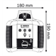 Laser obrotowy Bosch GRL 300 HV + LR1 + RC1 + WM4