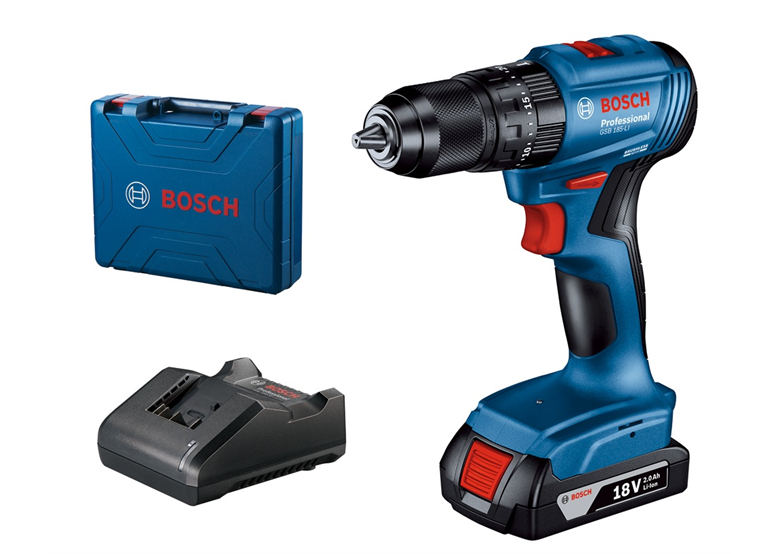 Wiertarko-wkrętarka udarowa Bosch GSB 185-LI 1x2.0Ah