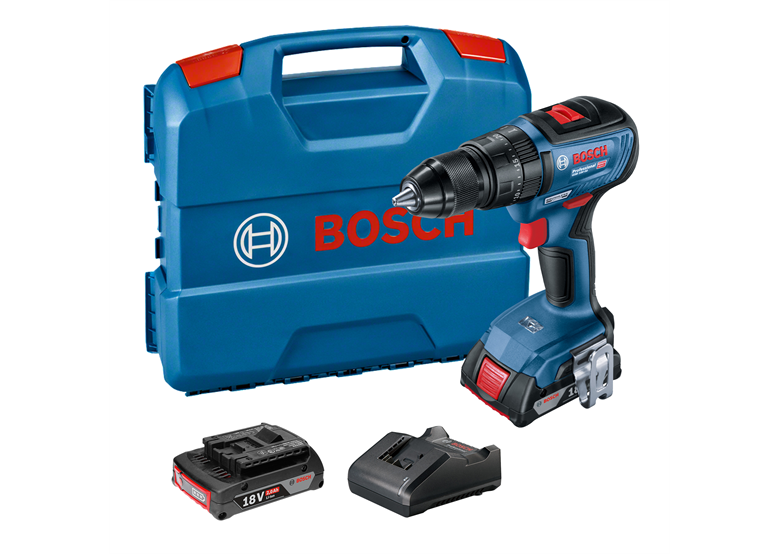 Wiertarko-wkrętarka udarowa Bosch GSB 18V-50 2x2,0Ah L-Case