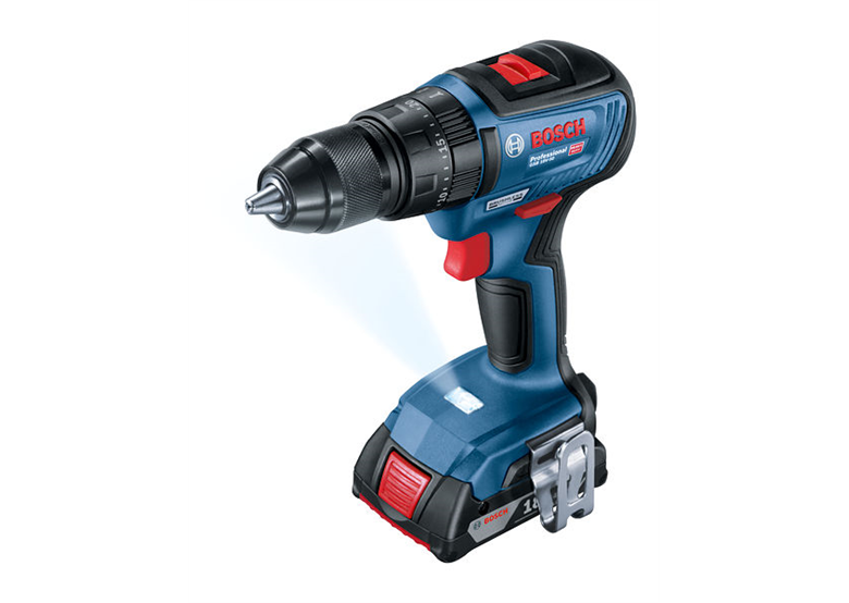 Wiertarko-wkrętarka udarowa Bosch GSB 18V-50 2x5,0Ah L-BOXX 136