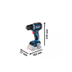 Wiertarko-wkrętarka udarowa Bosch GSB 18V-90 C 2x4,0Ah L-BOXX 136
