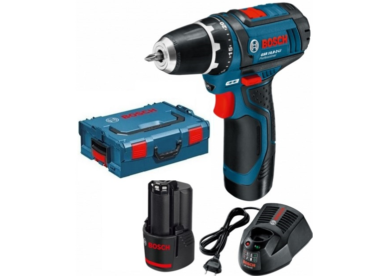 Wiertarko-wkrętarka Bosch GSR 10,8-2-Li 2x1,5Ah L-BOXX