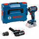 Wiertarko-wkrętarka z wymienną głowicą Bosch GSR 18V-90 FC, GFA 18-M, GFA 18-H
