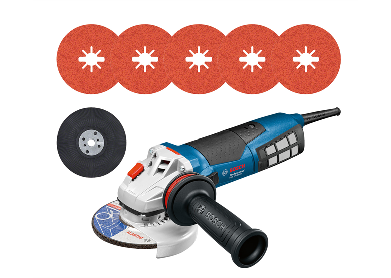 Szlifierka kątowa z osprzętem Bosch GWS 19-125 CIE