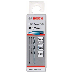 Wiertło 3,2mm (10szt.) Bosch HSS PointTeQ