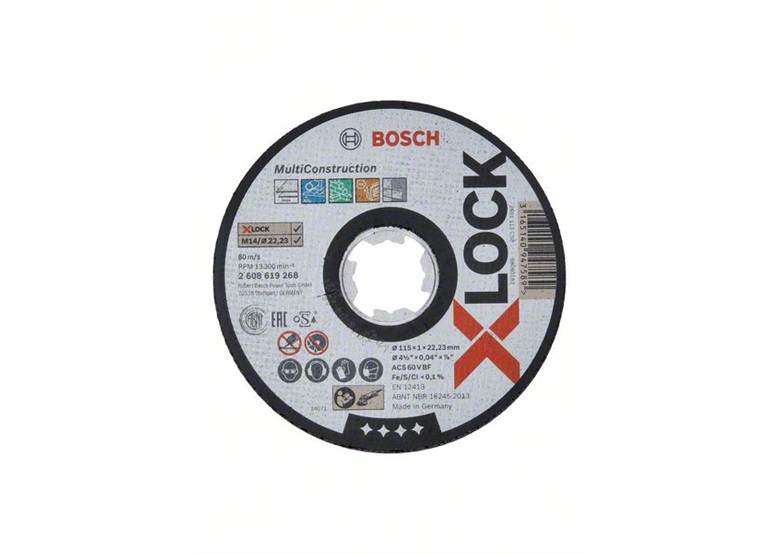 Tarcza korundowa X-Lock 115mm Bosch Multi Material