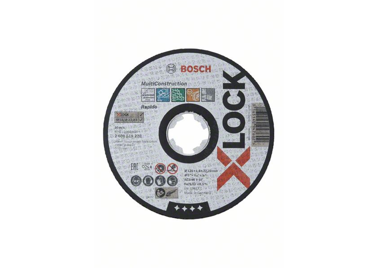 Tarcza korundowa X-Lock 125x22,23x1,6mm Bosch Multi Material