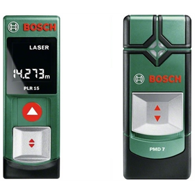 Zestaw pomiarowy Bosch PLR15 i PMD7