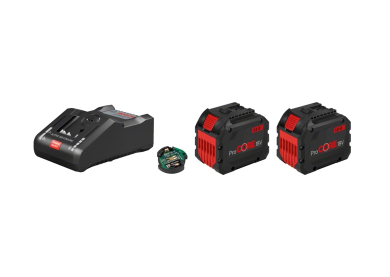 Akumulatory 18V 12,0Ah (x2) i ładowarka Bosch ProCORE + GAL 18V-160 C