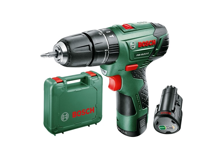 Wiertarko-wkrętarka udarowa Bosch PSB 10,8 LI-2