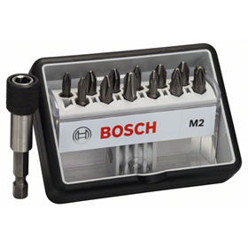 12+1-częściowy zestaw końcówek wkręcających 25mm Bosch Robust Line M Extra Hart