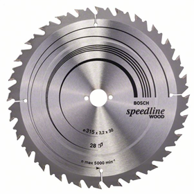 Tarcza pilarska 315x30mm, 28 Bosch Speedline Wood