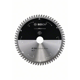 Piła zębata 216x30mm, 64 Bosch Standard for Aluminium