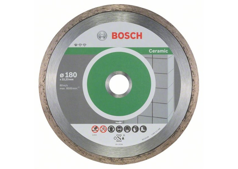 Diamentowa tarcza tnąca 180x22,23x1,6mm, 10szt. Bosch Standard for Ceramic