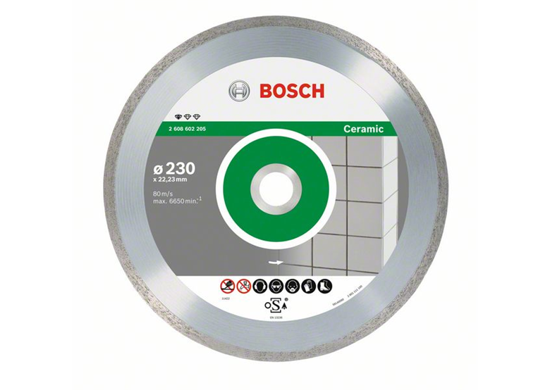 Diamentowa tarcza tnąca 230x22,23x1,6mm, 10szt. Bosch Standard for Ceramic