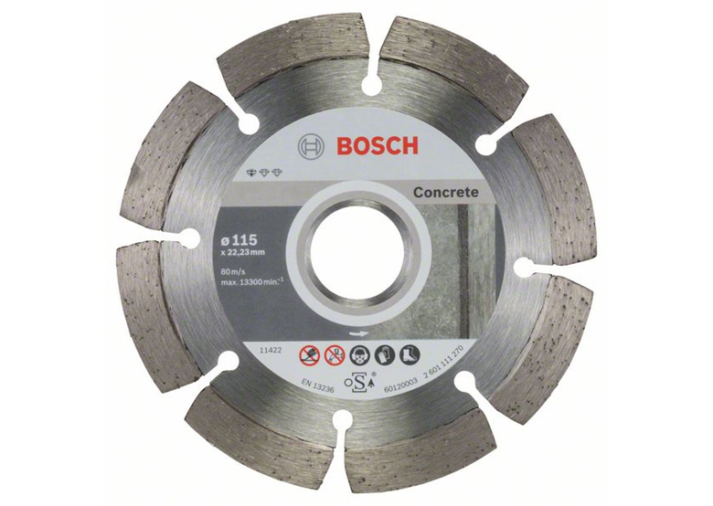 Diamentowa tarcza tnąca 115x22,23x1,6mm, 10szt. Bosch Standard for Concrete