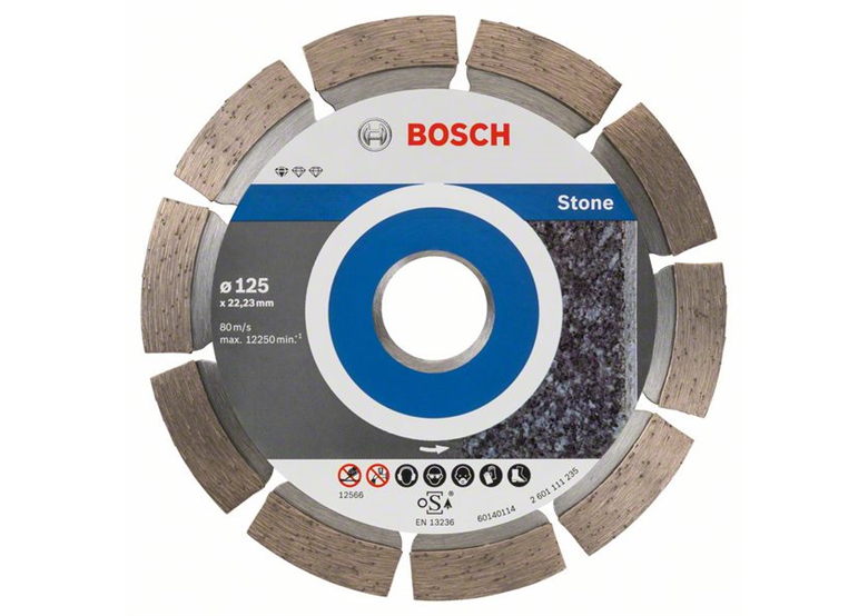 Diamentowa tarcza tnąca 125x22,23x1,6mm, 10szt. Bosch Standard for Stone