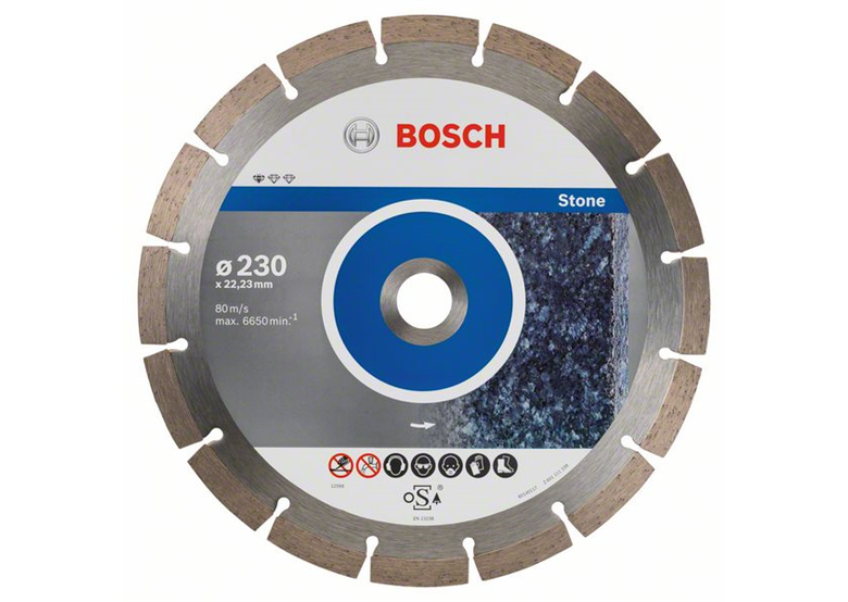 Diamentowa tarcza tnąca 230x22,23x2,3mm, 10szt. Bosch Standard for Stone