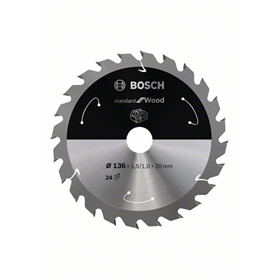 Piła zębata 136x20mm, 24 Bosch Standard for Wood