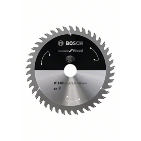 Piła zębata 140x20mm, 42 Bosch Standard for Wood
