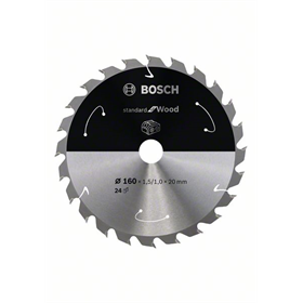 Piła zębata 160x20mm, 24 Bosch Standard for Wood