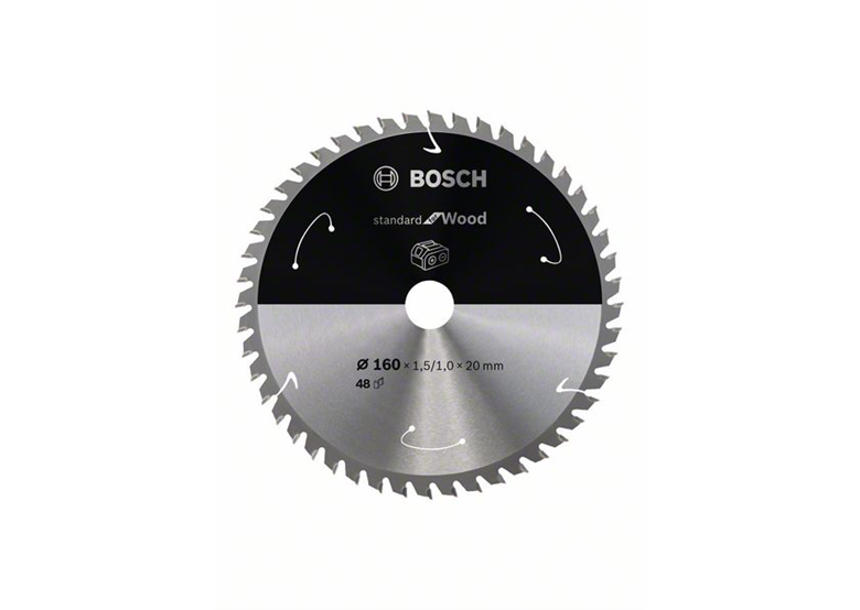 Piła zębata 160x20mm, 48 Bosch Standard for Wood