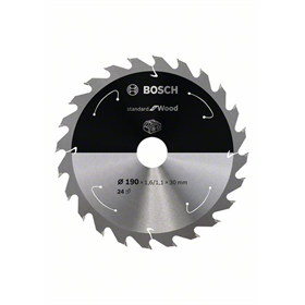 Piła zębata 190x30mm, 24 Bosch Standard for Wood