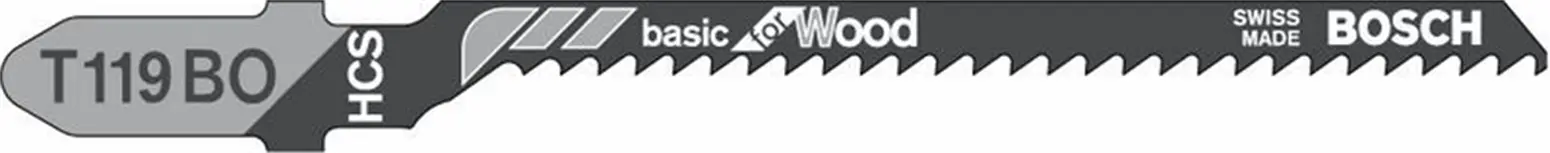 Brzeszczot do wyrzynarek Basic for Wood Bosch T 119 BO