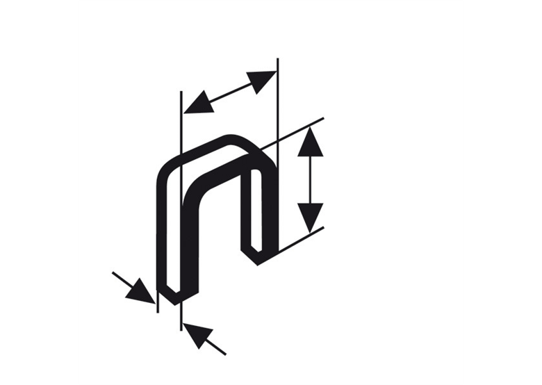 Zszywki z wąskim grzbietem powlekane żywicą, 1000szt. Bosch typ 55 23 mm