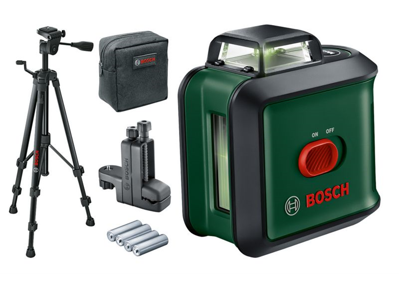 Laser krzyżowy ze statywem i uchwytem Bosch UniversalLevel 360