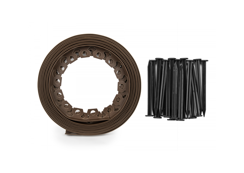 Obrzeże ogrodowe brązowe Bradas EASY BORDER SET 50mm