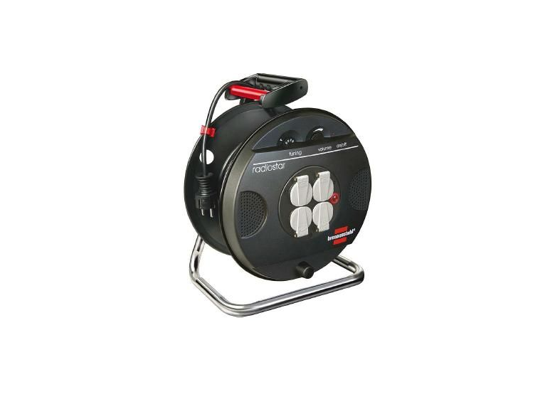 Przedłużacz bębnowy Garant KMR z radiem UKF 25m Brennenstuhl 4x230V H05VV-F 3G1,5 1208554130