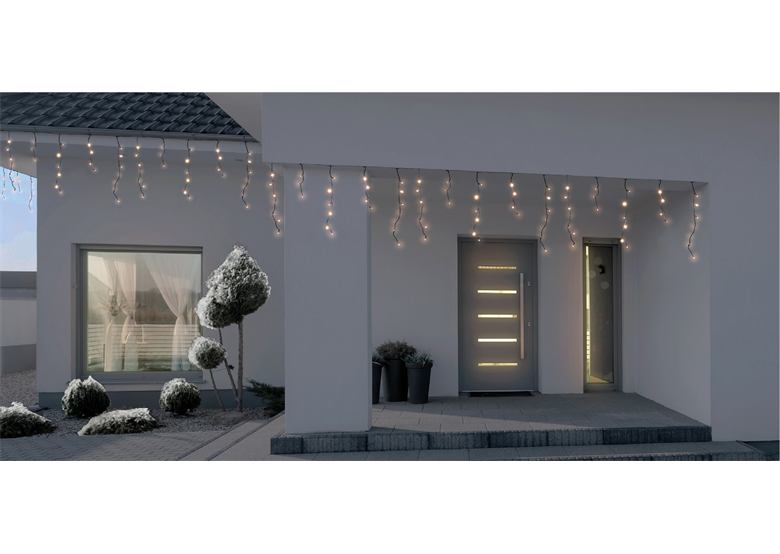 Kurtyna świetlna z efektem Flesz, sople LED Bulinex 13-588