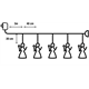 Kurtyna/oświetlenie świąteczne anioły Bulinex 21-662