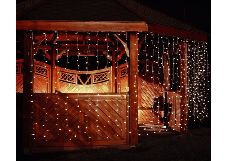 Kurtyna/oświetlenie świąteczne z dodatkowym gniazdem Bulinex 50-902
