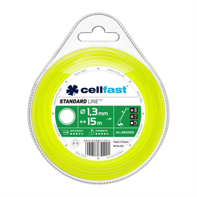 Żyłka tnąca STANDARD - okrągła 1,3 mm x 15 m Cellfast C 35-001