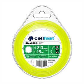 Żyłka tnąca STANDARD - okrągła 2,0 mm x 15 m Cellfast C 35-003