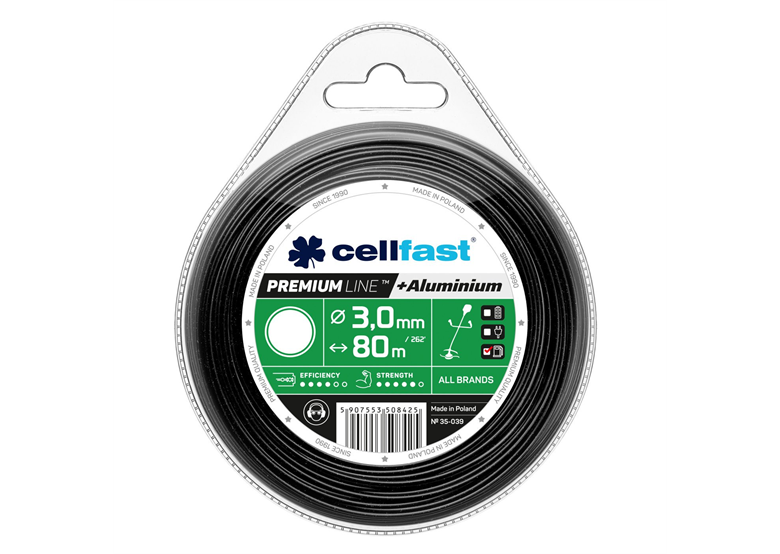 Żyłka tnąca PREMIUM - okrągła  3,0 mm x 80 m Cellfast C 35-039