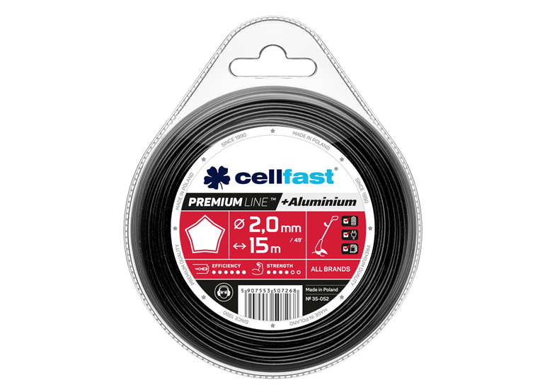 Żyłka tnąca PREMIUM - gwiazdka  2,0 mm x 15 m Cellfast C 35-052