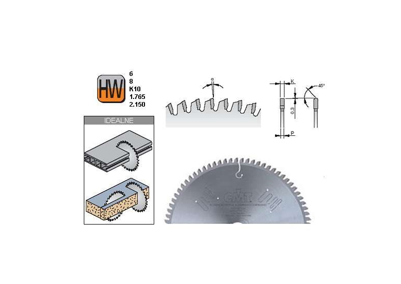 Piła tarczowa do aluminium 160x20mm Z40 Cmt 296.160.40H