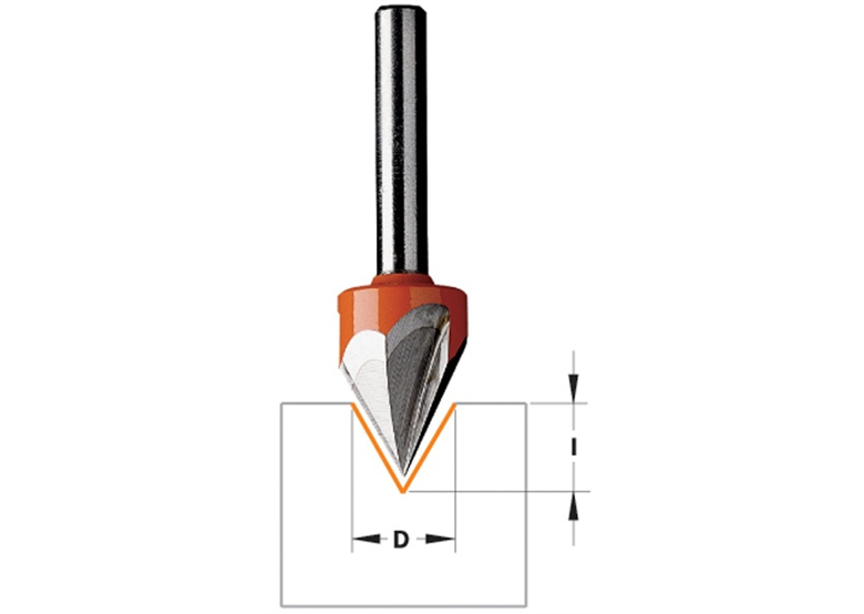 Frez laserowy 60st, D=12,7, I=11, S=8 Cmt 958.001.11