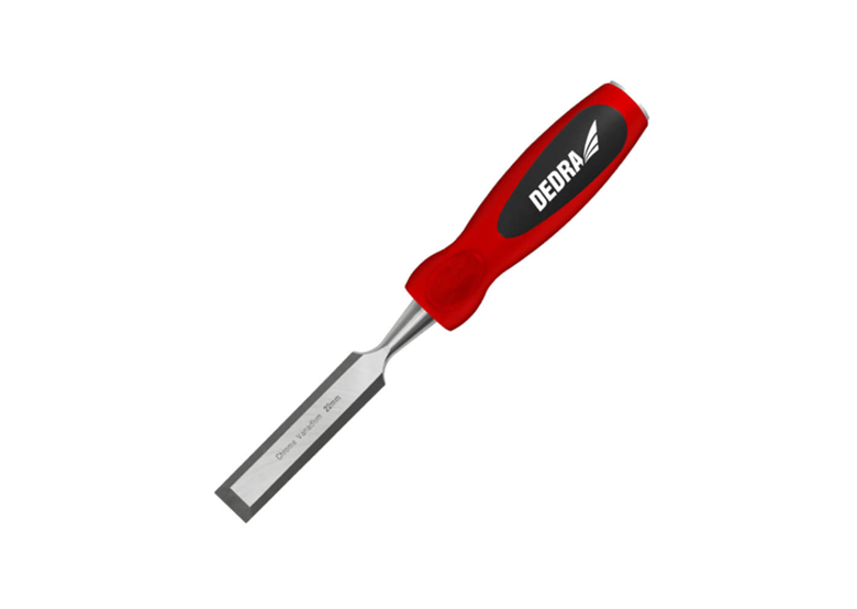 Dłuto 18mm, stal CrV, dwumateriałowy uchwyt Dedra 06C036