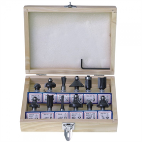 Zestaw frezów kształtowych do drewna 12szt. Dedra 0780