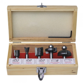 Zestaw frezów kształtowych do drewna (5szt) Dedra 0782