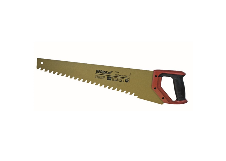 Piła do gazobetonu 700 mm, 34 zęby HM, teflon, uchwyt ergonomiczny z gumą Dedra 1228