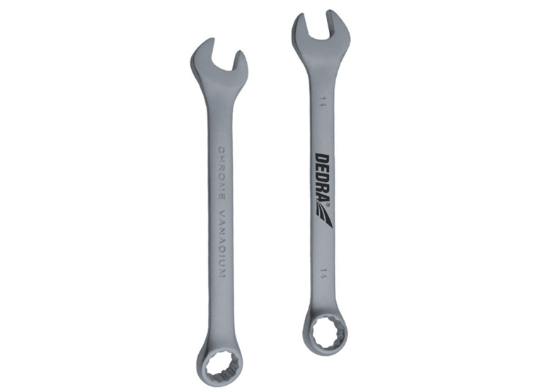 Klucz płasko-oczkowy CrV 10 mm Dedra 1444