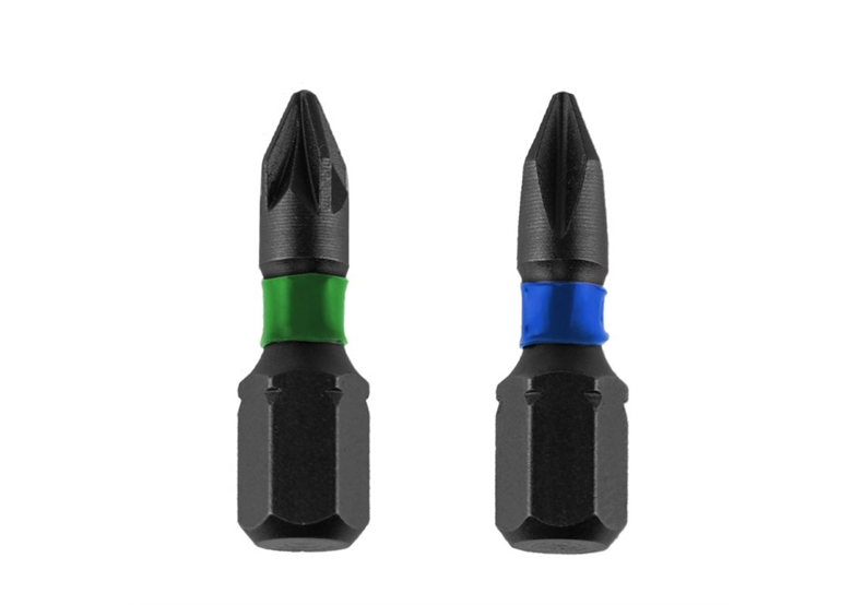 Końcówki wkrętakowe udarowe PH/PZx25mm, 6szt. Dedra 18A52PHA1-06