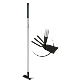 Motyka prosta z widełkami, trzonek metalowy, dł.114cm Dedra 80B071