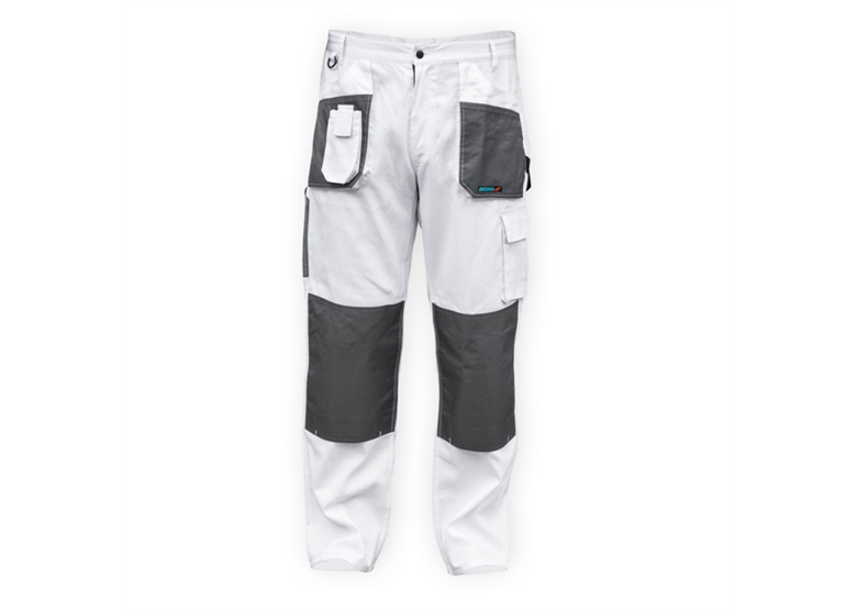 Spodnie ochronne S/48, białe, gramatura 190g/m2 Dedra BH4SP-S