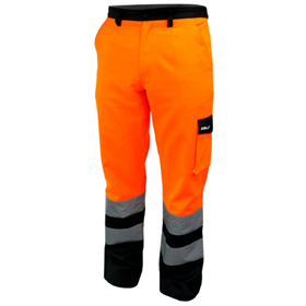 Spodnie ochronne odblaskowe rozm.LD, pomarańczowe Dedra BH81SP2-LD
